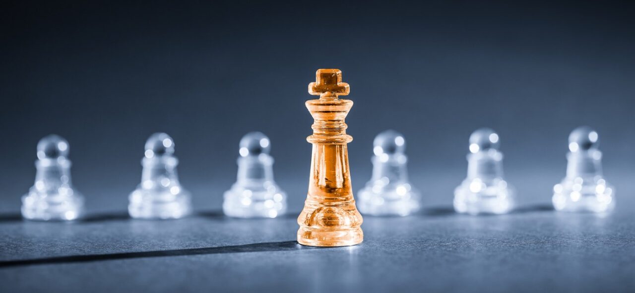 Chess business success leadership concept. Leader, chess, success.